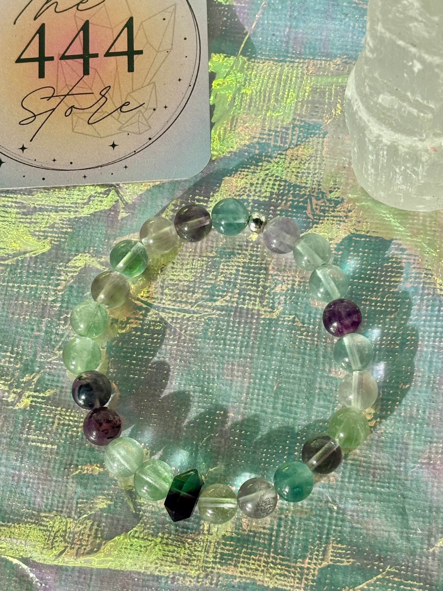Fluorite Point Bracelet