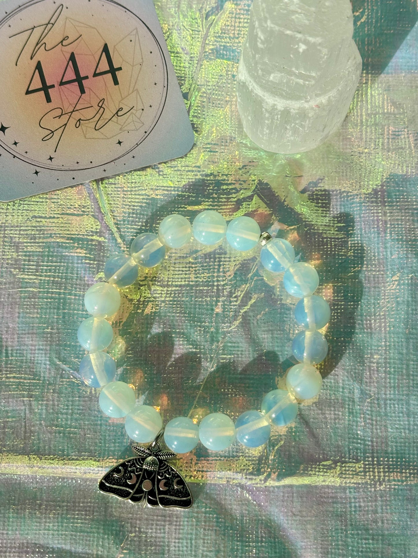 Opalite Lunar Moth Bracelet