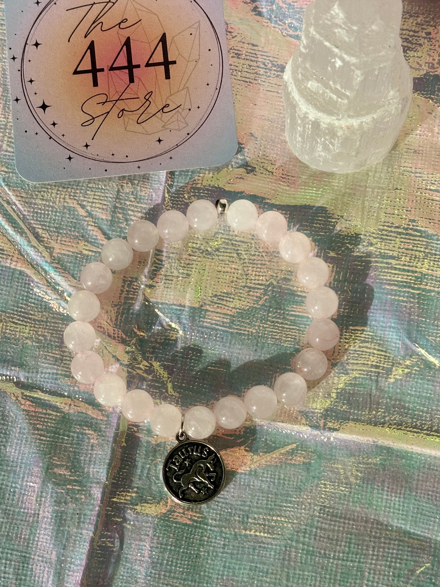 Rose Quartz Taurus Bracelet