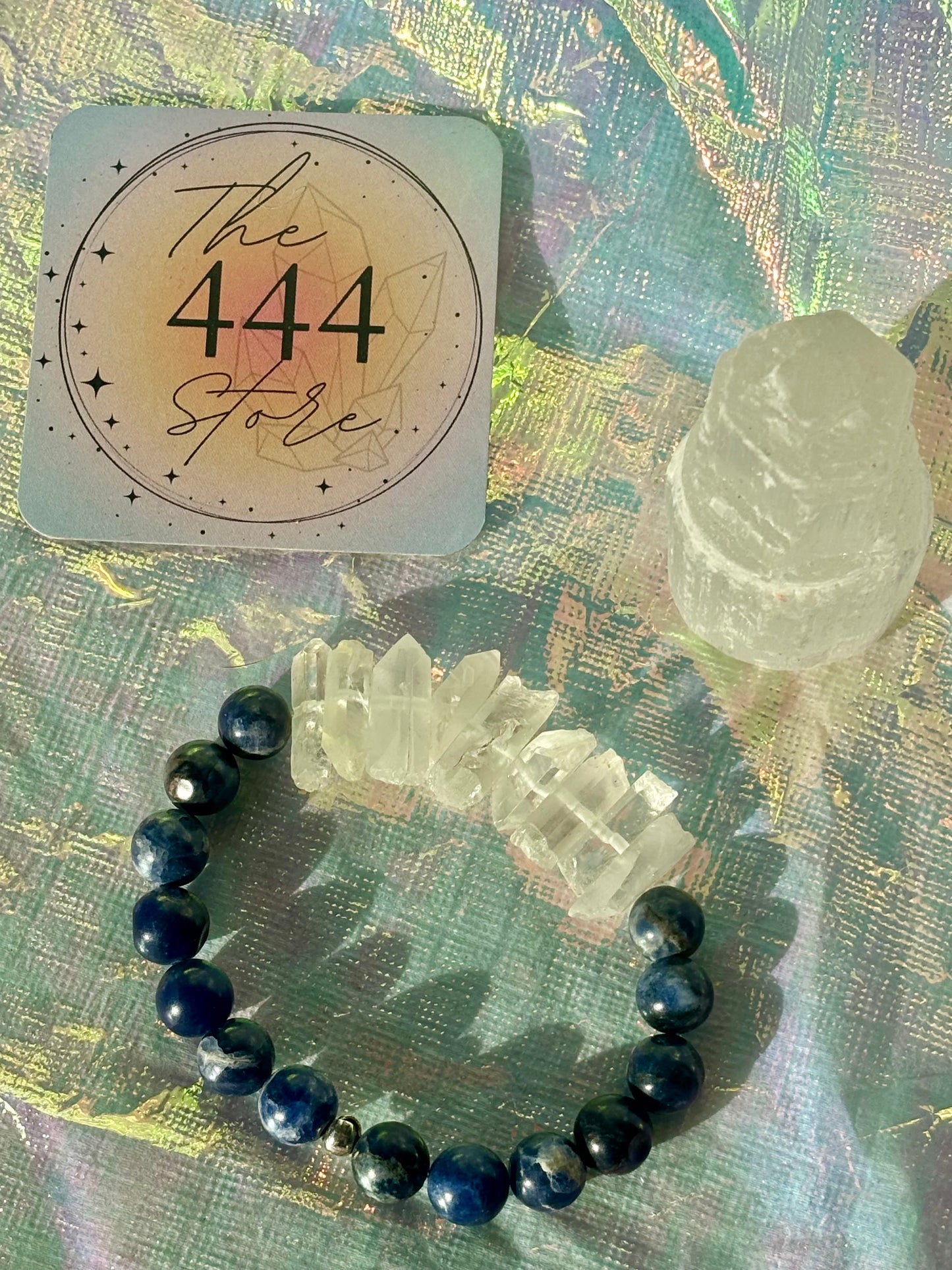 Clear Quartz Sodalite Bracelet