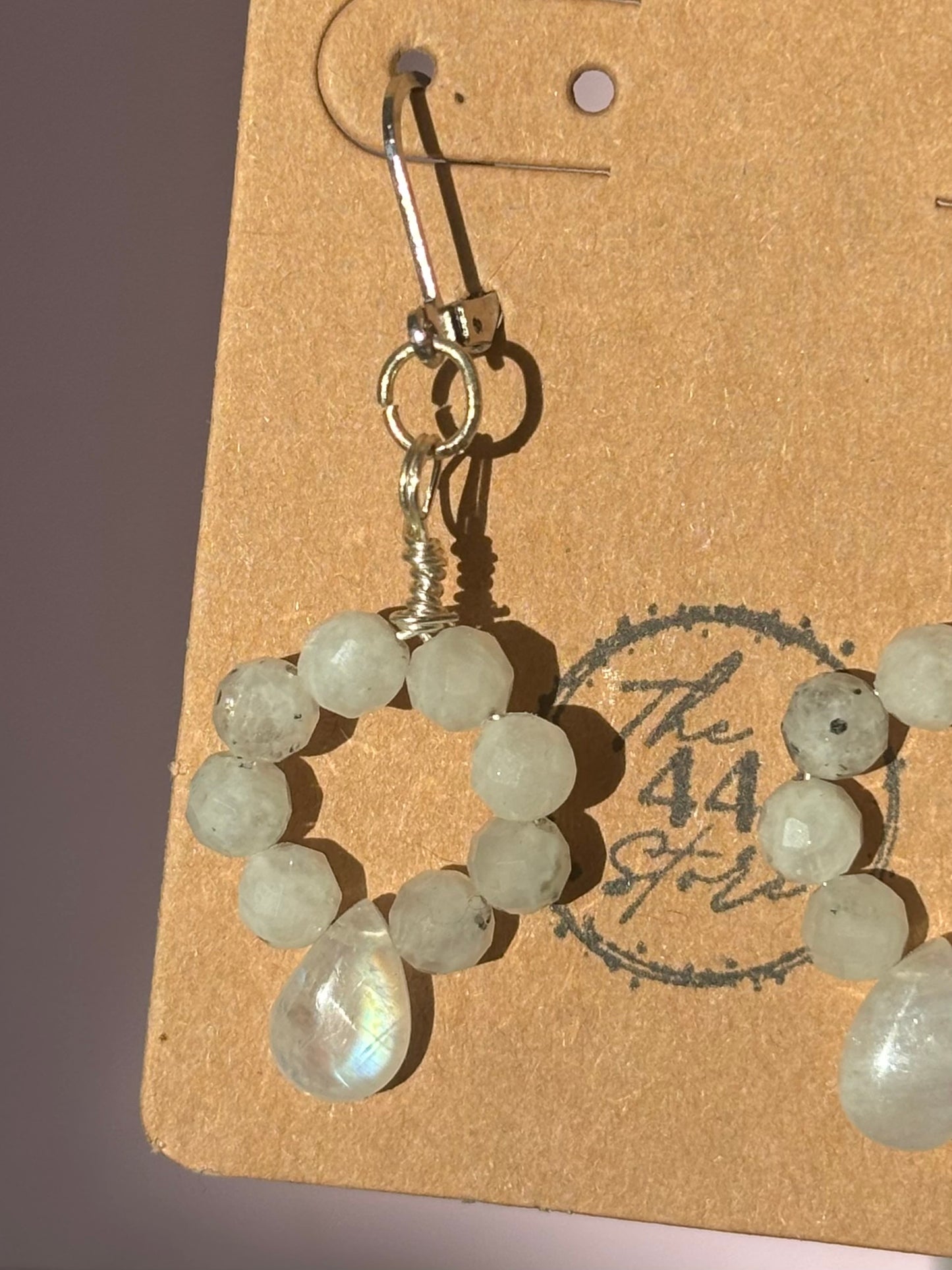 Rainbow Moonstone Earrings