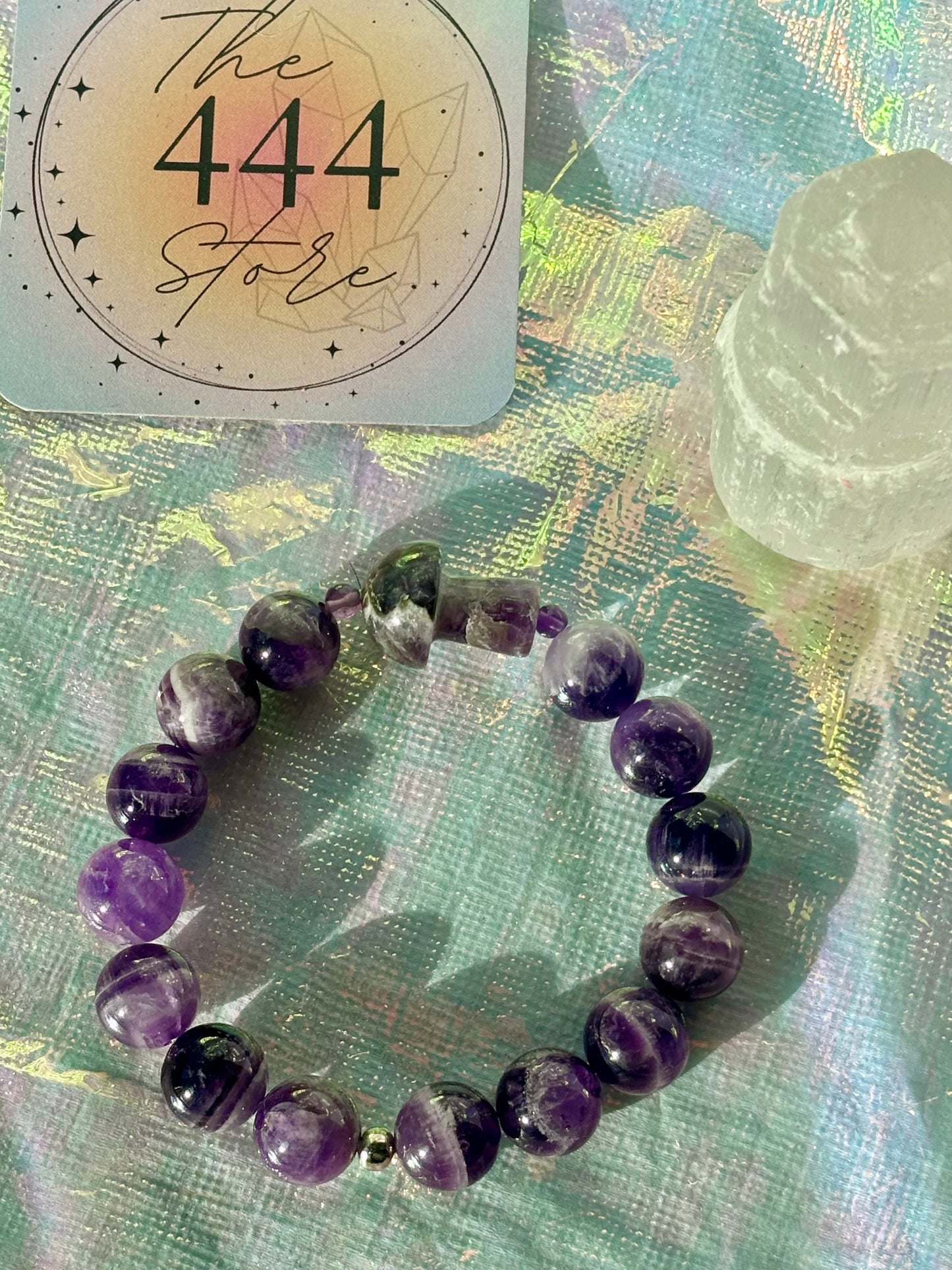 Amethyst Chunky Mushie Bracelet