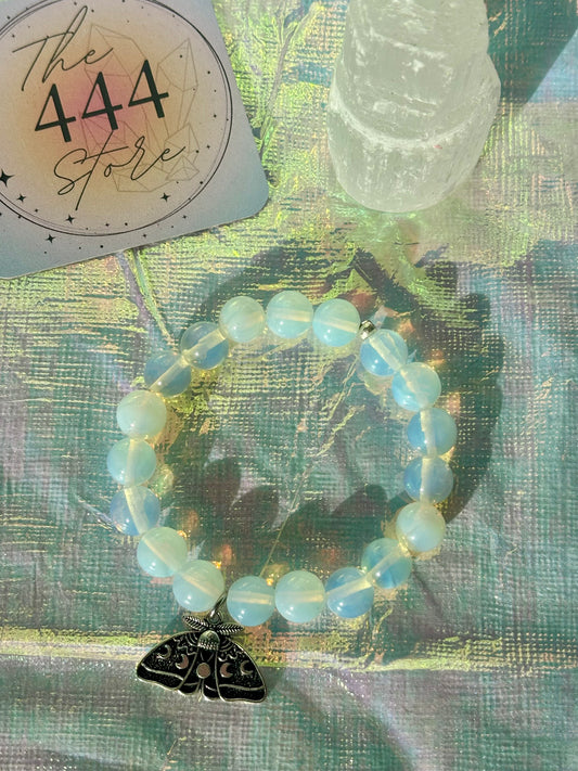 Opalite Lunar Moth Bracelet