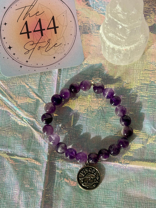 Amethyst Pisces Bracelet