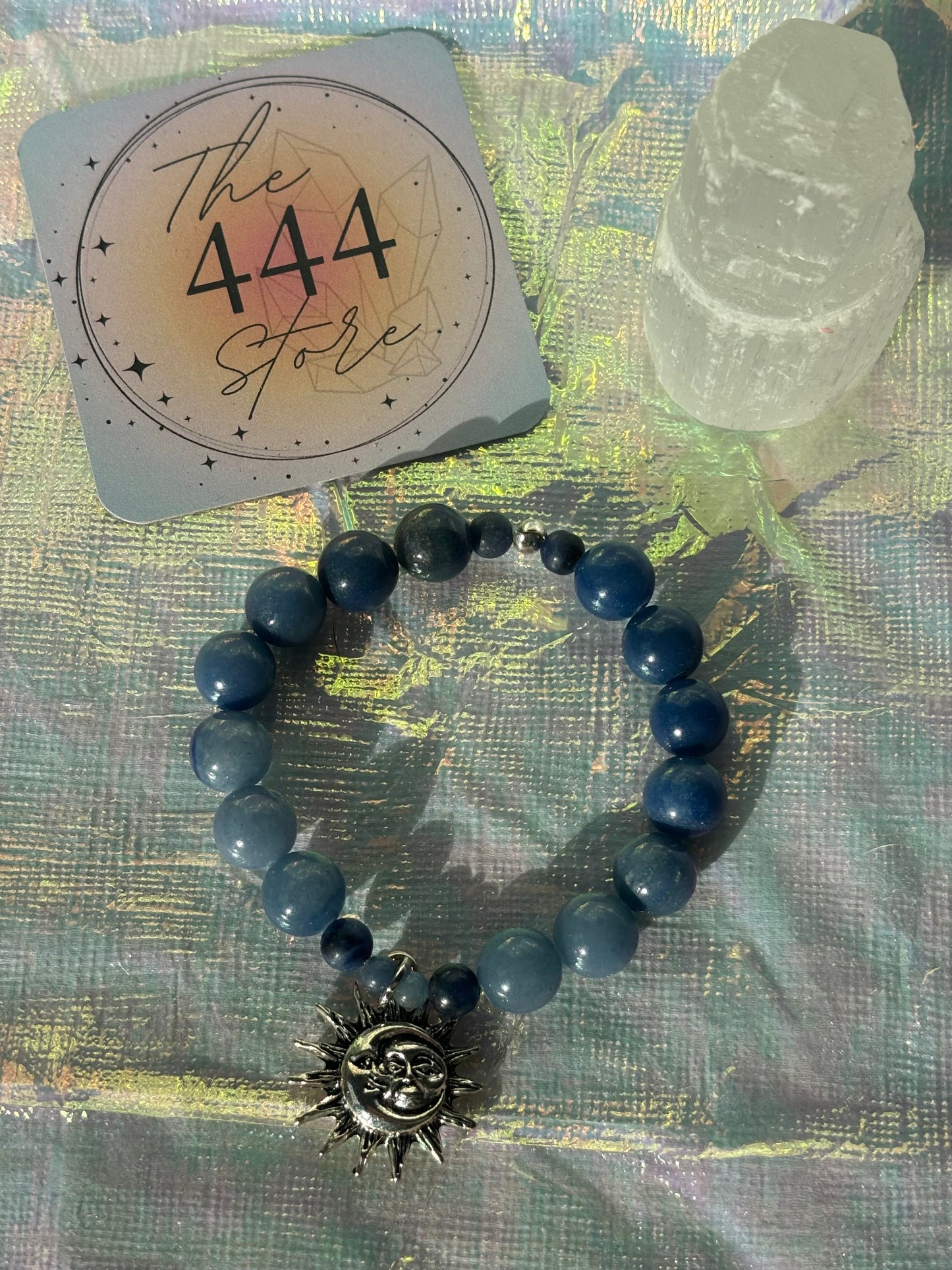 Blue Aventurine Sun+Moon Bracelet
