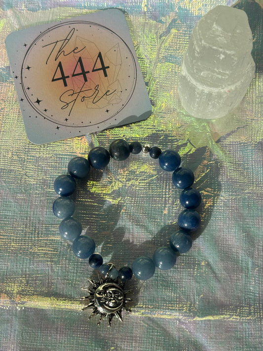Blue Aventurine Sun+Moon Bracelet