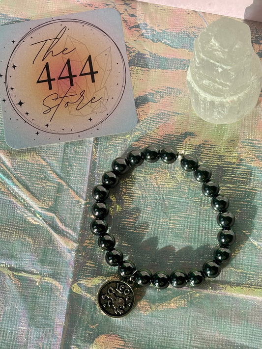 Hematite Leo Bracelet