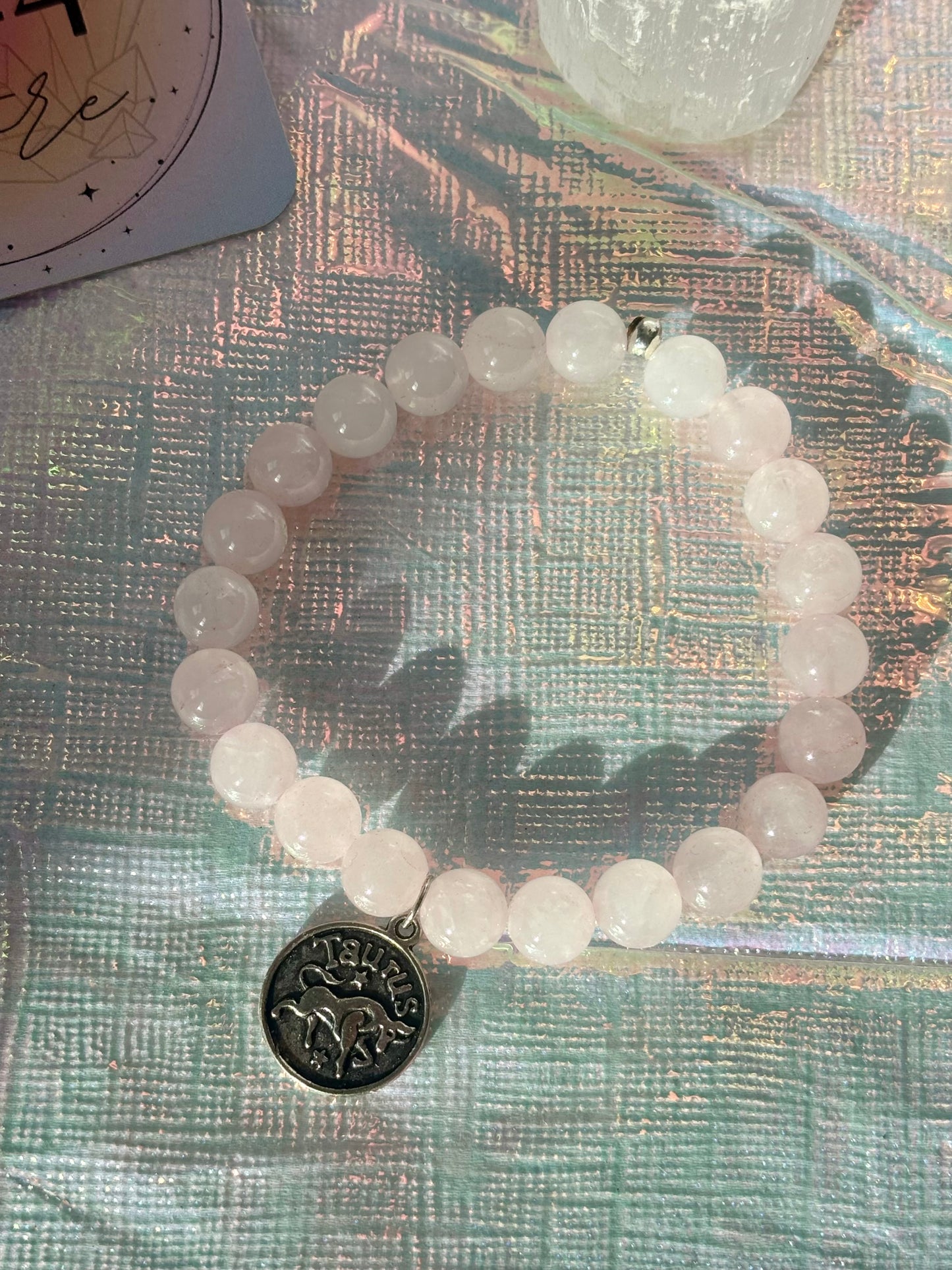 Rose Quartz Taurus Bracelet