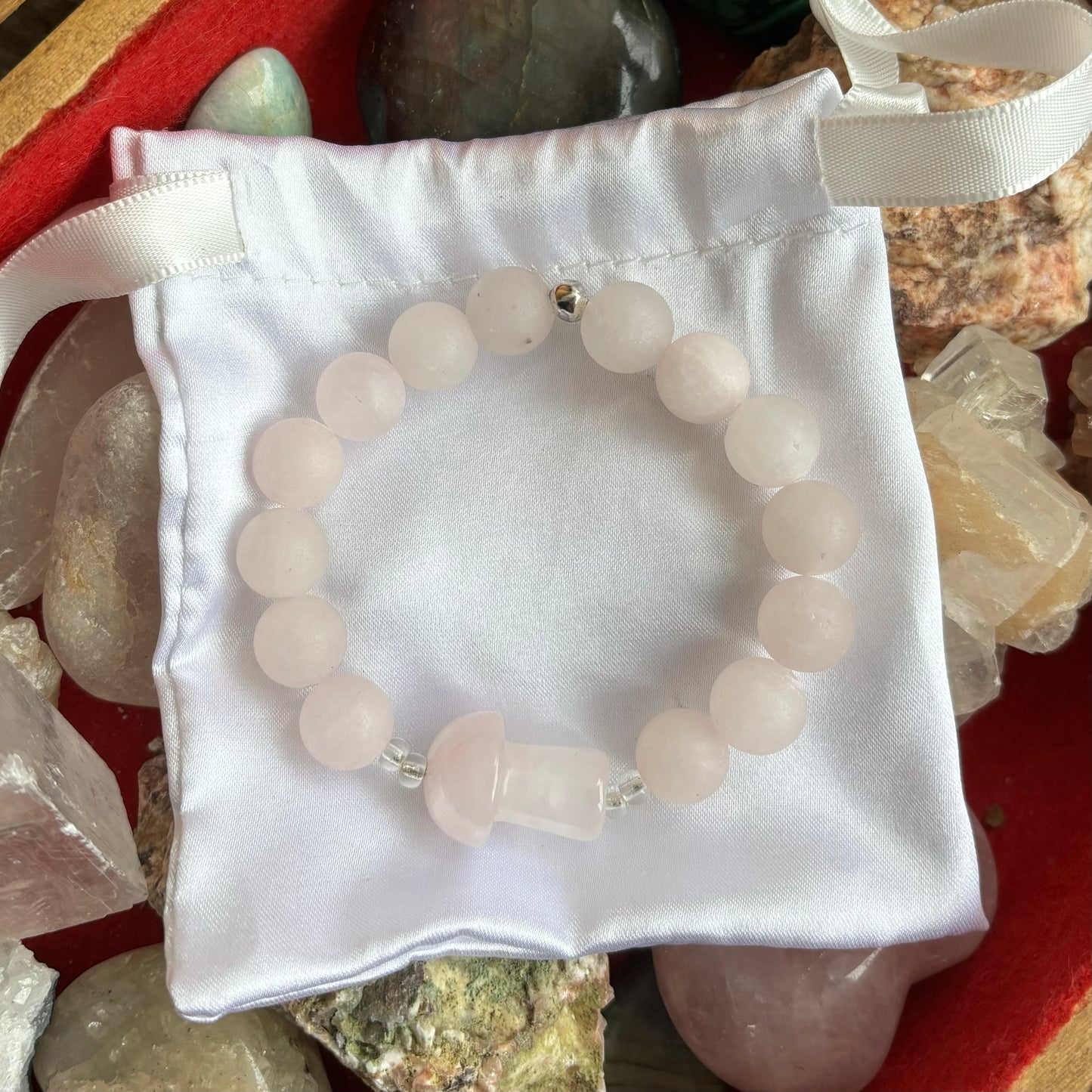 Rose Quartz Mushy Bracelet