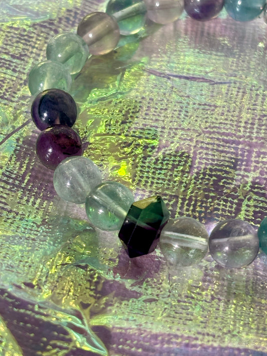 Fluorite Point Bracelet