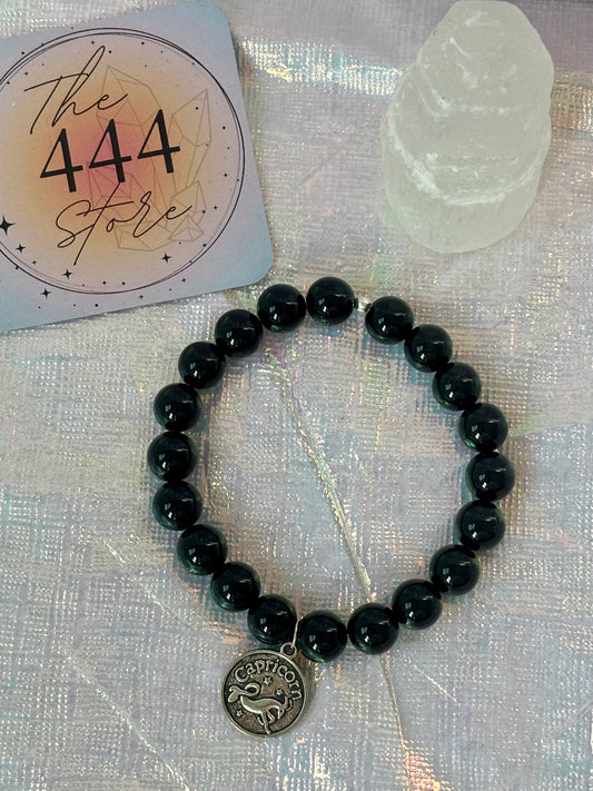 Black Onyx Capricorn Bracelet