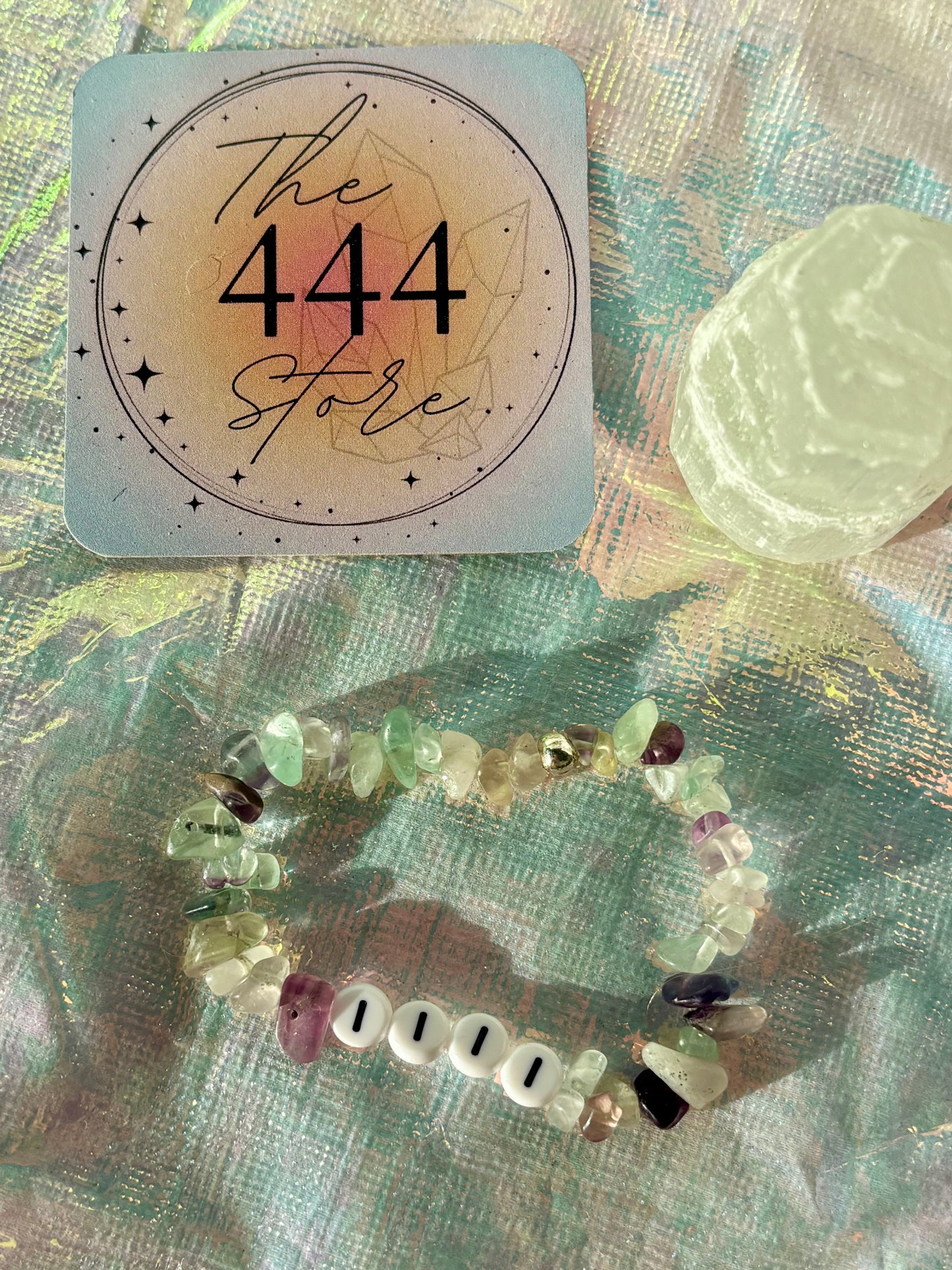 1111 Fluorite Chips Bracelet