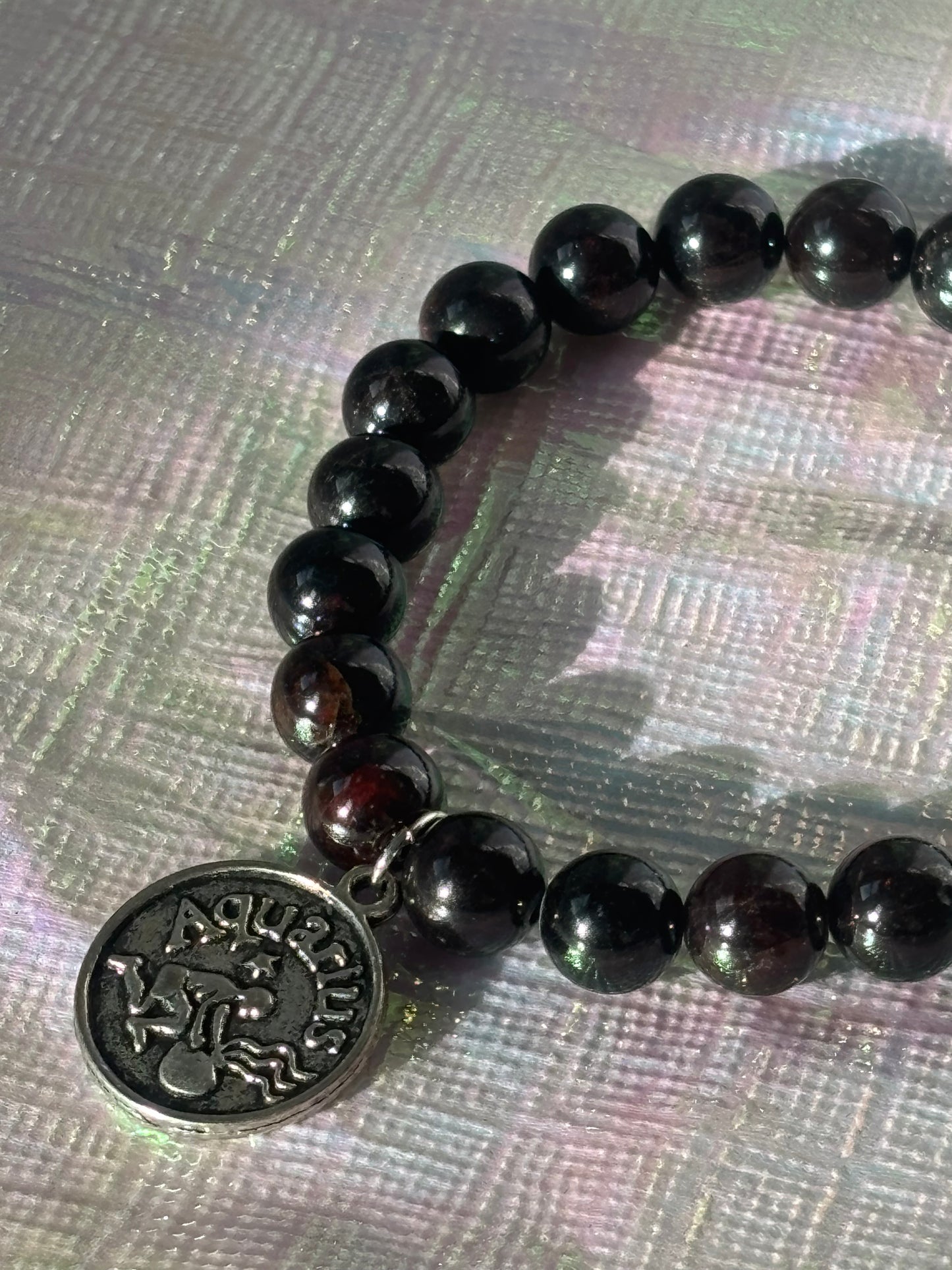 Garnet Aquarius Bracelet